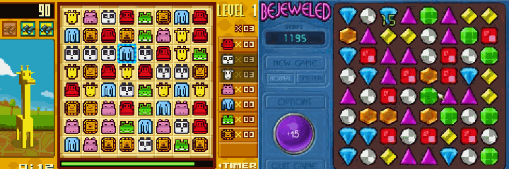 Zooo vs Bejeweled
