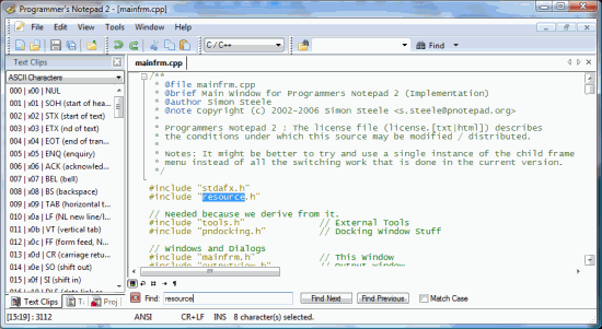 Programmer's Notepad